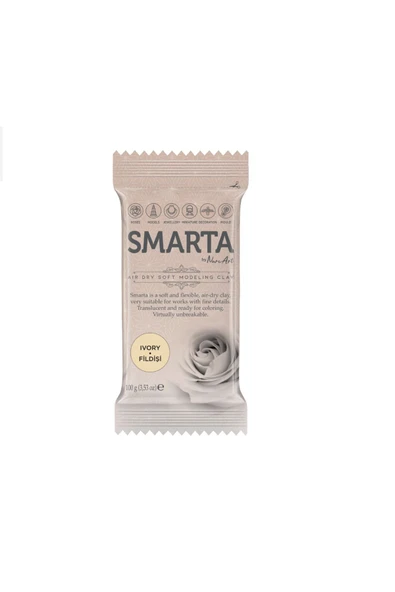 Smarta Hava Ile Kuruyan Modelleme Hamuru 100gr - Fildişi