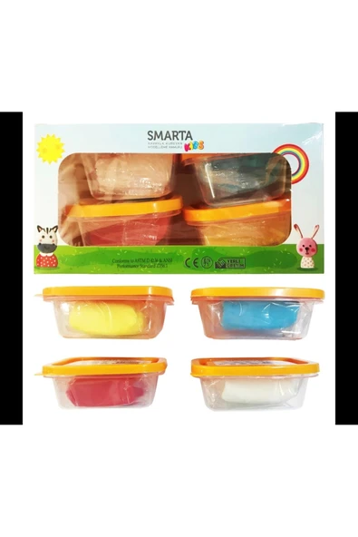 Smarta KİDS MODELLEME HAMURU SETİ 4LÜ 70GR*4