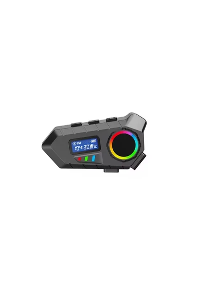 Y30 Kask Kulaklık Bluetooth Motosiklet Kulaklık Rgb Radyolu Intercom - Resim 5