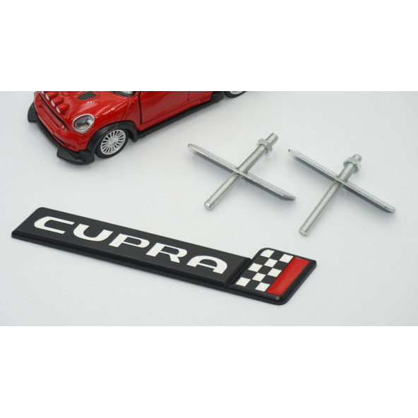 Seat Cupra Leon İbiza Altea Logo Ön Panjur Vidalı 3D Krom Metal Logo - 3