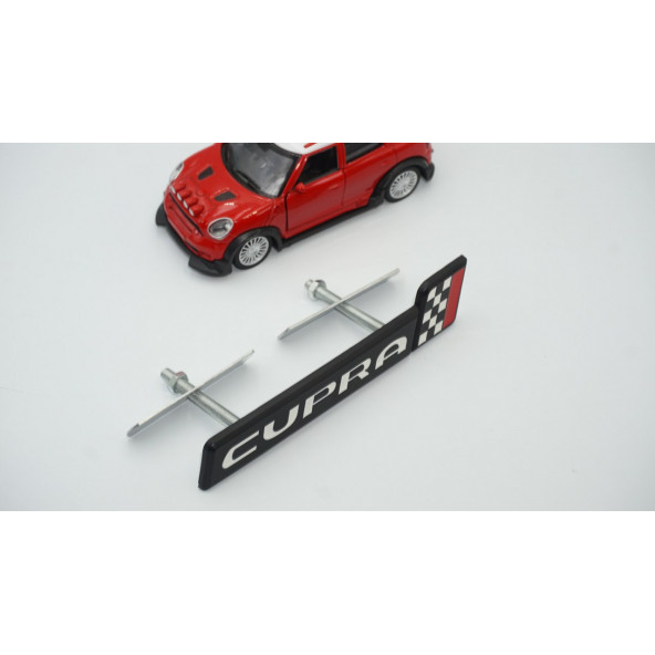 Seat Cupra Leon İbiza Altea Logo Ön Panjur Vidalı 3D Krom Metal Logo - 4