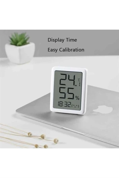 Xiaomi Miaomiaoce Serisi LCD Termometre Nem Ölçer ve Saat - MHO-C601 - 2