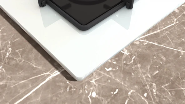 Siemens EO7C2PP30O iQ300 Gazlı Ocak 67 cm Sert cam, Beyaz - Resim 3