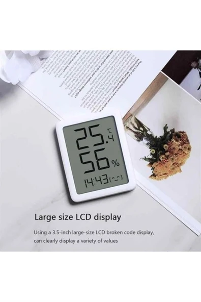 Xiaomi Miaomiaoce Serisi LCD Termometre Nem Ölçer ve Saat - MHO-C601 - 3