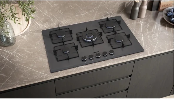 Siemens EN7B8QP30O Kendinden kumandalı, gazlı ankastre ocak - Resim 3