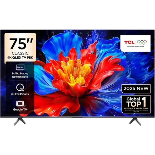 TCL 75P8K 75'' QLED TV ürün görseli