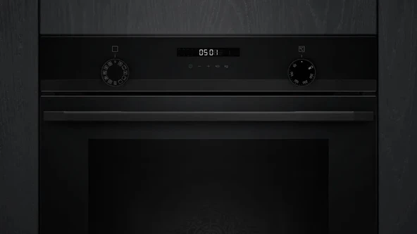 Siemens HU717ABA0T iQ300 Buhar Destekli Ankastre Fırın 60 x 60 cm Siyah - Resim 2