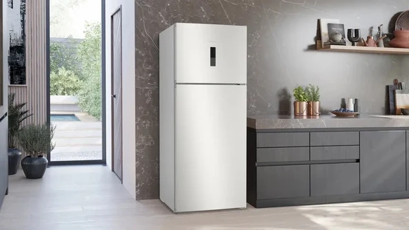 Siemens KD76NXIE1N iQ500 Üstten Donduruculu Buzdolabı 186 x 75 cm Kolay temizlenebilir Inox, Total noFrost - Resim 2