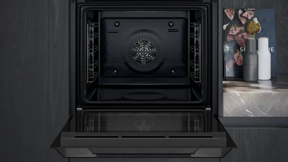 Siemens HU717ABA0T iQ300 Buhar Destekli Ankastre Fırın 60 x 60 cm Siyah - Resim 5