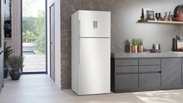 Siemens KD76NAIE1N iQ500 Üstten Donduruculu Buzdolabı 186 x 75 cm Kolay temizlenebilir Inox, Total noFrost - Resim 2