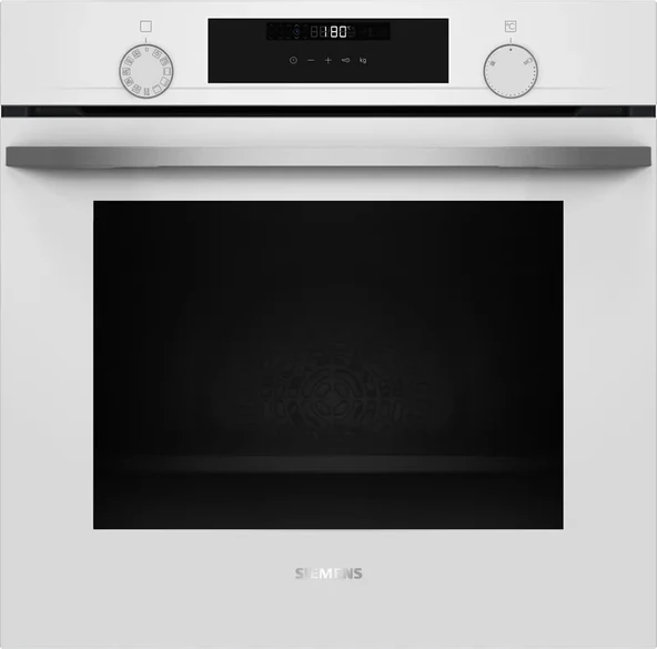 Siemens HU736AEV0T iQ300 Buhar Destekli Ankastre Fırın 60 x 60 cm Beyaz ürün görseli 1