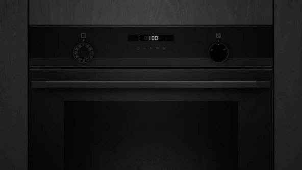 Siemens HU736AEA0T iQ300 Buhar Destekli Ankastre Fırın 60 x 60 cm Siyah - Resim 2