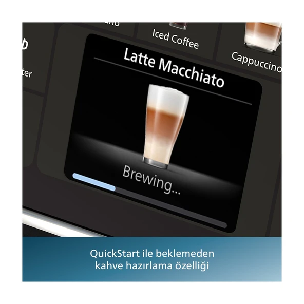 Philips LatteGo Tam Otomatik Espresso Makinesi, 12 Sıcak ve Soğuk İçecek, Silent Brew, EP4446/70 - Resim 5