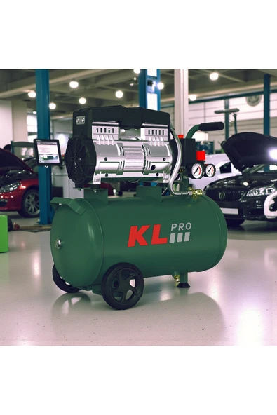 KLK25SH 8 Bar 24 Litre 2Hp Sessiz ve Yağsız Hava Kompresörü - 2