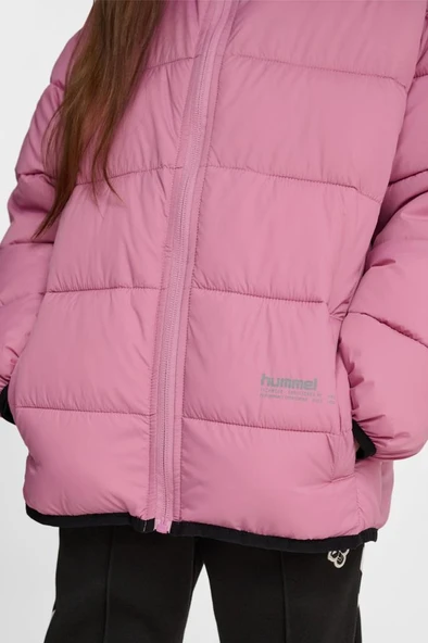 hummel Light Weight Puffer Jacket Pembe Çocuk Ceket - Resim 4