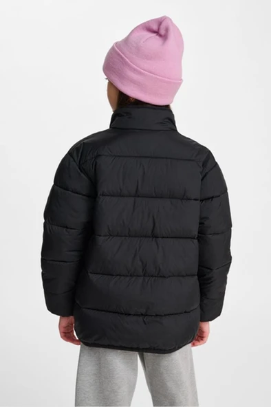 hummel Light Weight Puffer Jacket Siyah Çocuk Ceket - Resim 3