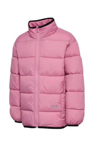 hummel Light Weight Puffer Jacket Pembe Çocuk Ceket - Resim 5