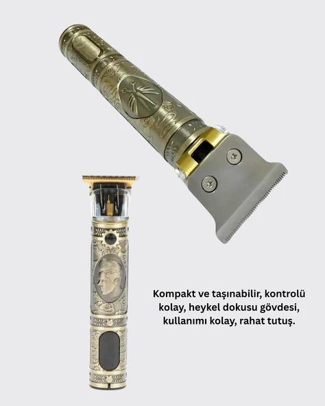 Güçlü Motorlu, 4 Kılavuz Taraklı Kompakt Saç Kesme Makinesi – Uzun Pil Ömürlü - Resim 5