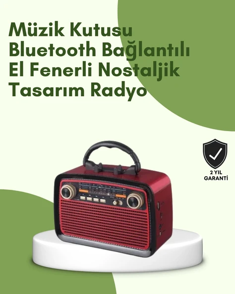 Kablosuz Bluetooth Hoparlör – Yüksek Ses Kalitesi, Uzun Pil Ömrü, FM ve AM Radyo Fonksiyonu ürün görseli