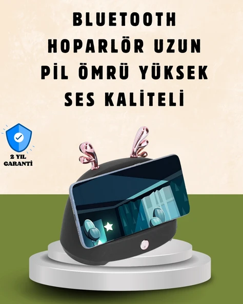 Kablosuz İndüksiyonlu Telefon Tutucu & Hoparlör – Net Ses, Kolay Kullanım ürün görseli 1