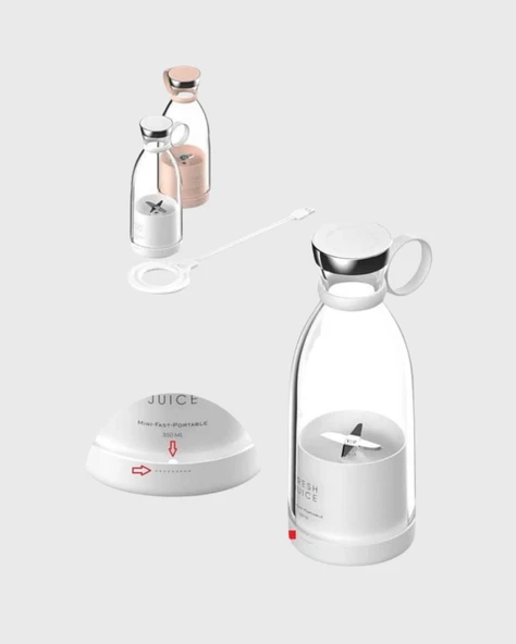 USB Şarjlı Kablosuz Blender – Taşınabilir, Kompakt ve Çevre Dostu Meyve Sıkıcı - 3
