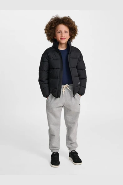 hummel Light Weight Puffer Jacket Siyah Çocuk Ceket - Resim 4