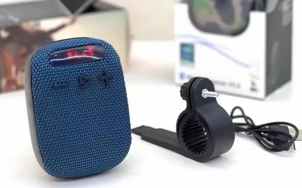 Xbyc 2727 Bluetooth Bağlantılı Hoparlör Su Geçirmez Şarjlı Bisiklet Motosiklet Hoparlörü Lacivert ürün görseli