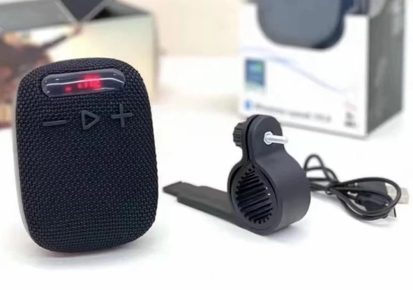 Xbyc 2727 Bluetooth Bağlantılı Hoparlör Su Geçirmez Şarjlı Bisiklet Motosiklet Hoparlörü Siyah - Resim 2