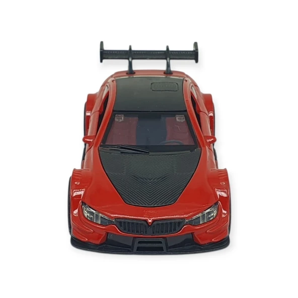 Çek Bırak Metal Arabalar 12 cm - 3671C - Kırmızı - Resim 5