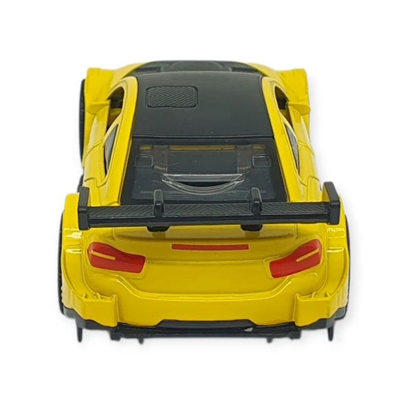 Çek Bırak Metal Arabalar 12 cm - 3671C - Sarı - Resim 6