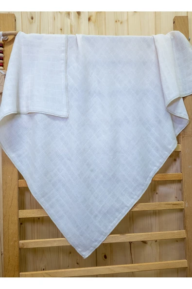 Little Organic's | 3’lü %100 Organik Pamuk Müslin Örtü - Battaniye Seti 75x80 cm | Oeko-tex | Gots - ZTBEST  Bear's - 5