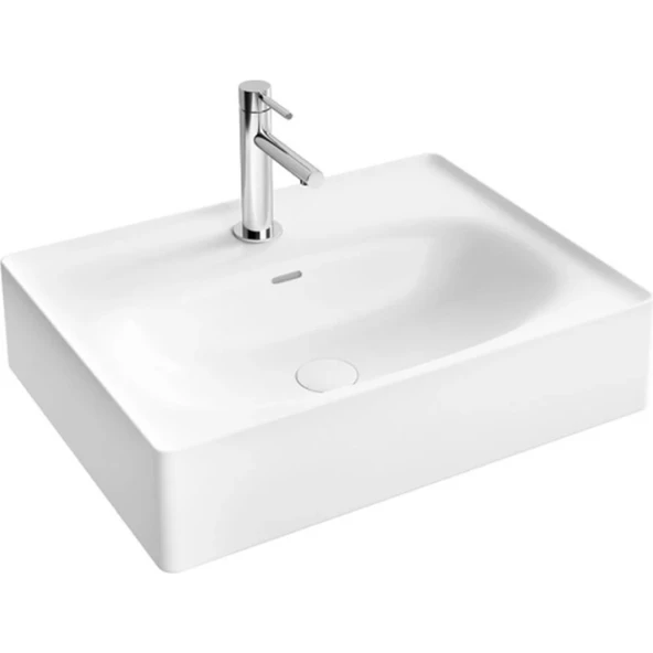 VitrA Equal 7241B403-0001 Tezgah Üstü Lavabo, 60CM, Beyaz
