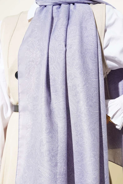 Anatolia Etnik Desen Şal Lila - Resim 4