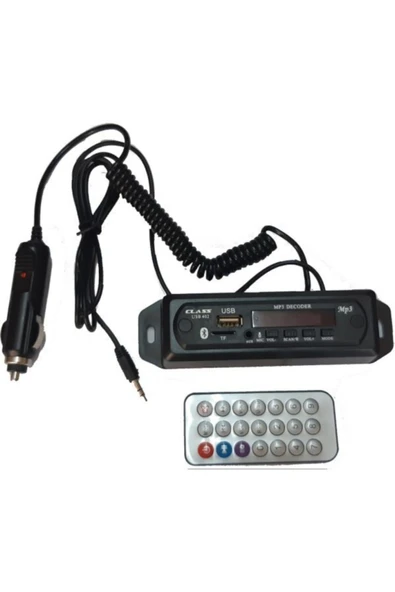 Aclass Çakmaklık Girişli Oto Teyp Dönüştürücü Bluetooth Aux-sd Kart Usb Çevirici Board Dıgıtal 12v