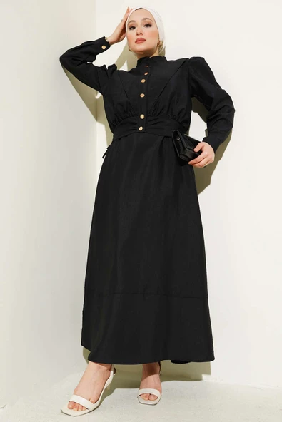 V Alerli Ceketli Jile İkili Takım Siyah ürün görseli 1