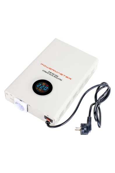 Powermaster SLIM-1000 OTOMATİK 1000 WATT KOMBİ VOLTAJ REGÜLATÖRÜ