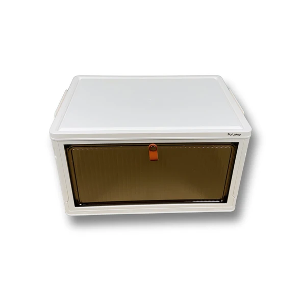 Plastik Katlanır Tek Kapaklı Saklama Kutusu - 3