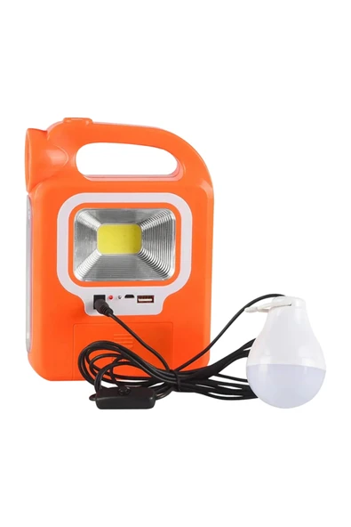 Powermaster DXT POWERMASTER HB 6399A COB LEDLİ SOLARLI 3 KADEMELİ USB ÇIKIŞLI ŞARJLI IŞILDAK FENER (2 PARÇA AMPU - 3