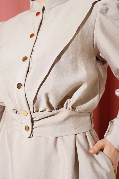 V Alerli Ceketli Jile İkili Takım Taş - Resim 4