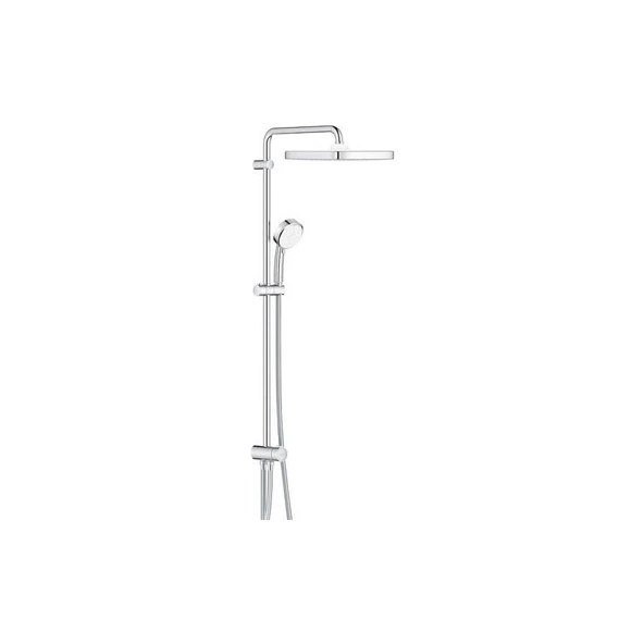 Grohe Tempesta System 250 Kare Duvara Monte Duş Sistemi, Yön Değiştiricili, Krom-Beyaz 26694000