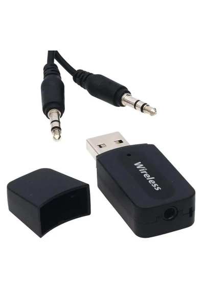 Powermaster PM-15152 Bluetooth Wireless TO 3.5mm Jack Audio Ses MP3 Alıcı (Receiver Çevirici Adaptör