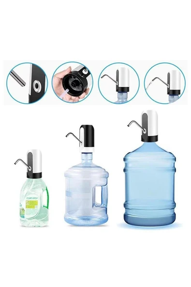 Crown CRW-1006 USB Şarjlı Otomatik Sebil Damacana Su Pompası - 2