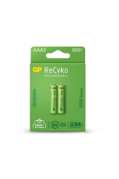 GP Reycko 950 Mah Aaa Şarjlı Ince Kalem Pil - 2 Adet
