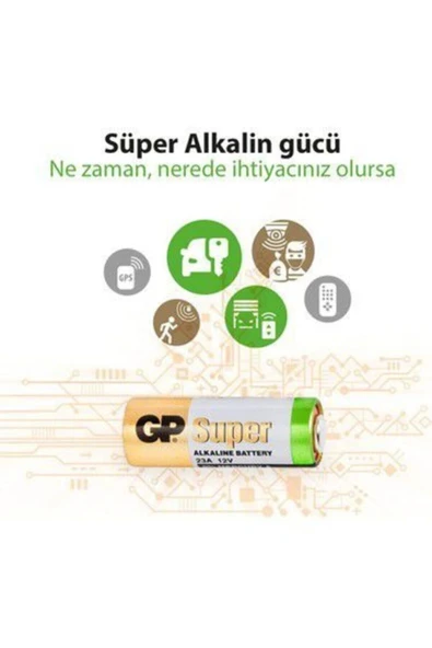 GP 23 A 12 Volt Hıgh Voltage Battery 5 Adet Oto Araç Garaj Kepenk Bariyer Kumandası Pili Yeni Tarihli - Resim 2