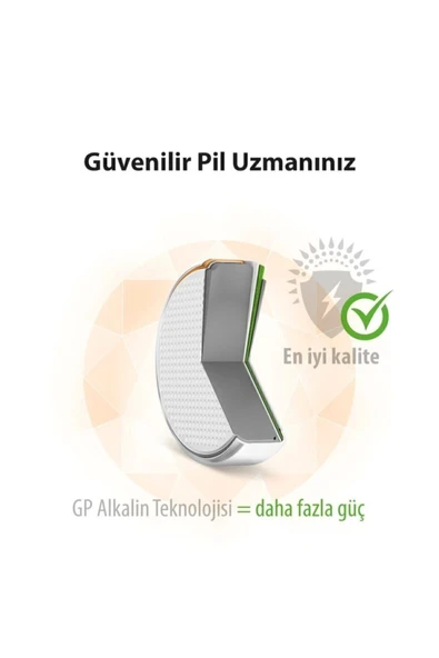 GP ALKALİN DÜĞME PİL 10'lu KART AG13 A76 - LR44 1.5V - 7
