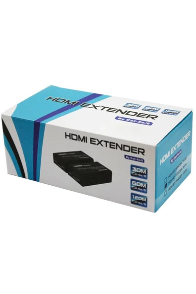 Powermaster HDMI To Cat5-Cat6 Extender 60 Metre Uzatıcı PM-18232 - Resim 2