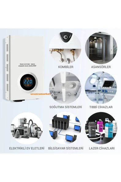 Kalite OTOMATİK VOLTAJ SABİTLEYİCİ (KOMBİ-ASANSÖR-ELEKTRİKLİ ALETLER-TIBBİ CİHAZ-BİLGİSAYAR VE TÜM CİHAZLAR - Resim 3