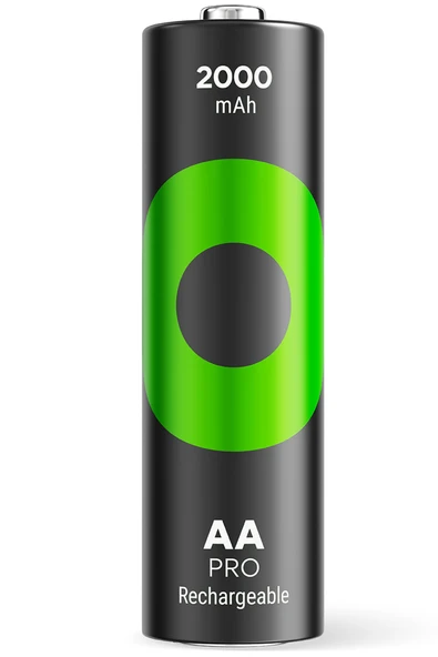 GP Batteries ReCyko Pro 2000 mAh AA Kalem Ni-Mh Şarjlı Pil, 1.2 Volt, 6'lı Kart - Resim 2
