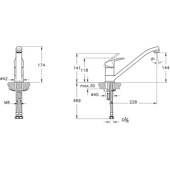 Artema Flow Round Eviye Bataryası (Pencere Önü) A43429 - 2