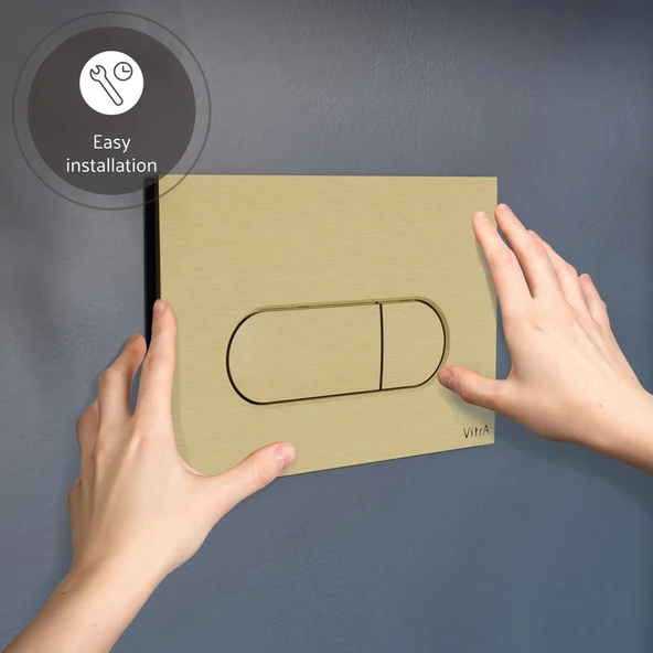 VitrA Root Round 740-2225 Kumanda Paneli, Fırçalı Altın - 4